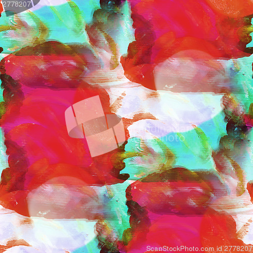 Image of bokeh colorful pattern water red, green texture paint abstract s