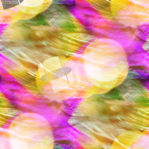 Image of bokeh colorful purple, yellow pattern water texture paint abstra