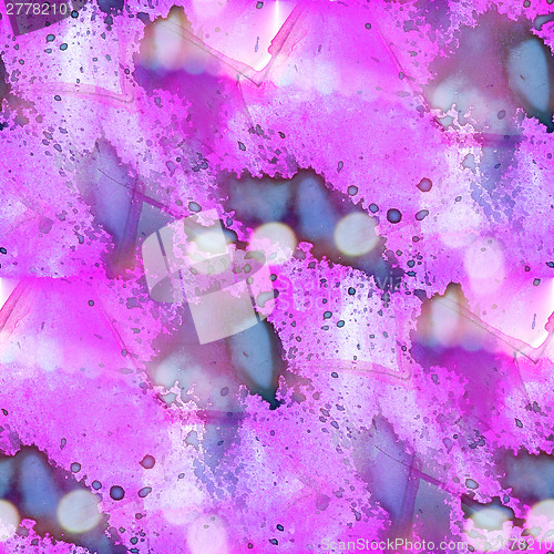 Image of bokeh colorful pattern water texture paint abstract purple seaml