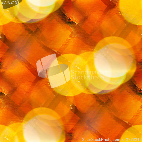 Image of bokeh colorful pattern water yellow, brown texture paint abstrac