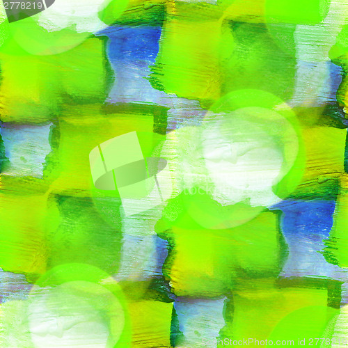 Image of bokeh green, blue colorful pattern water texture paint abstract 