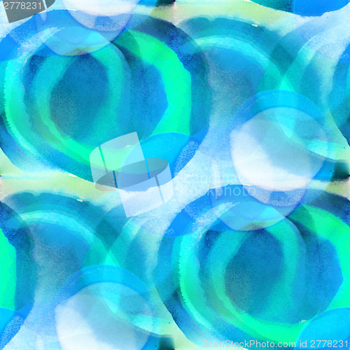 Image of bokeh blue, green colorful pattern water texture paint abstract 