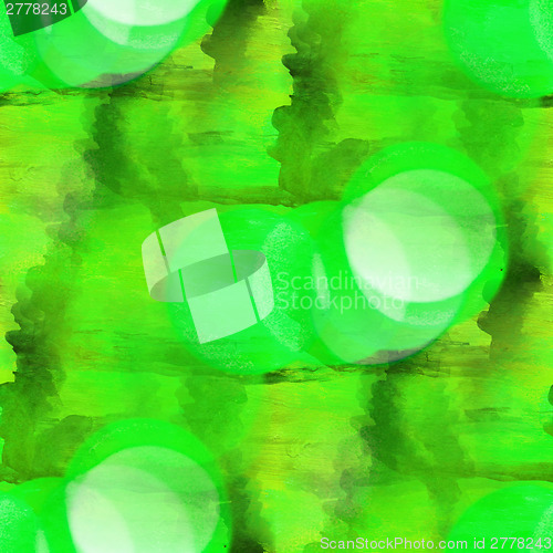 Image of bokeh colorful green pattern water texture paint abstract seamle
