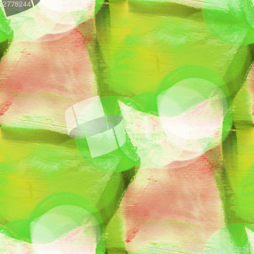 Image of bokeh brown, green colorful pattern water texture paint abstract