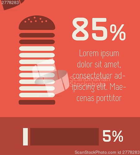 Image of Food Infographic Elements.