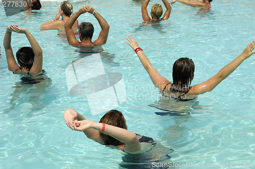 Image of Aerobic in pool