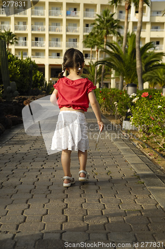 Image of Young child with key