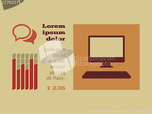 Image of Technology Infographic Elements.