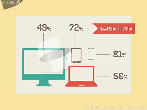 Image of Technology Infographic Elements.