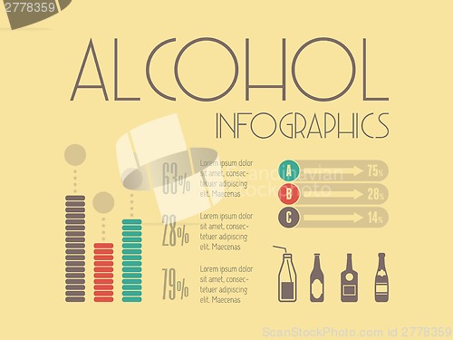 Image of Food Infographic Elements.