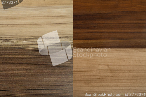 Image of high resolution four wood textures