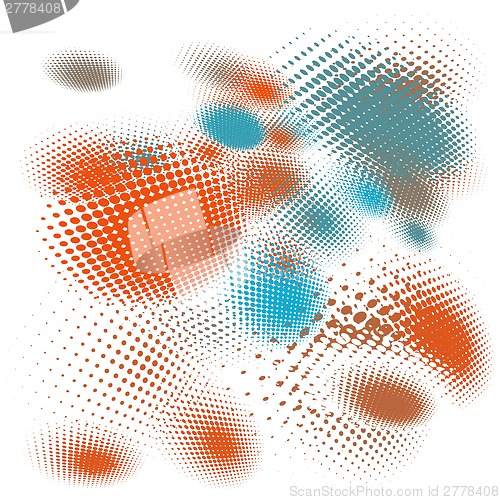Image of Halftone illustration Set. EPS 10