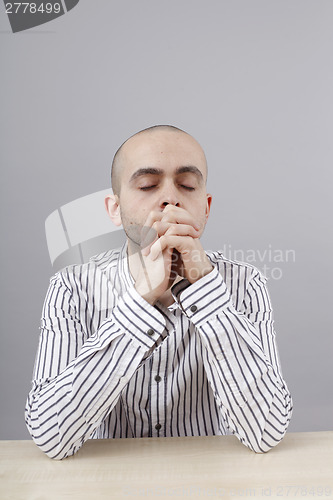 Image of Man at desk