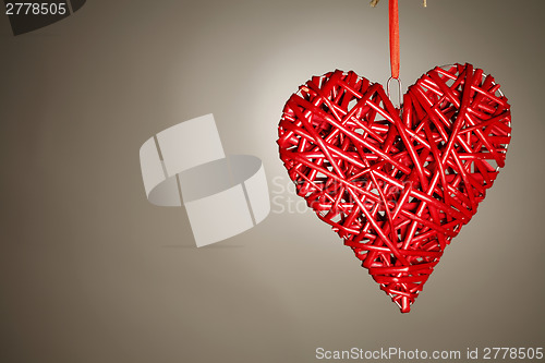 Image of Hand made red heart