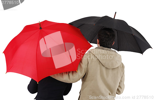 Image of Couple with umbrella