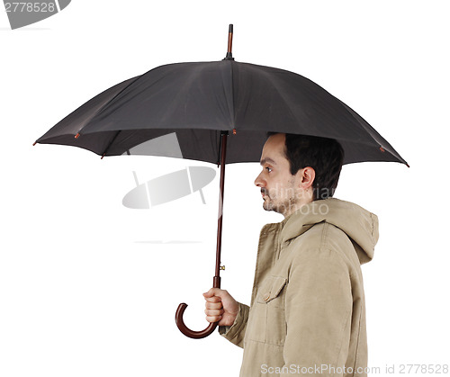 Image of Man with umbrella