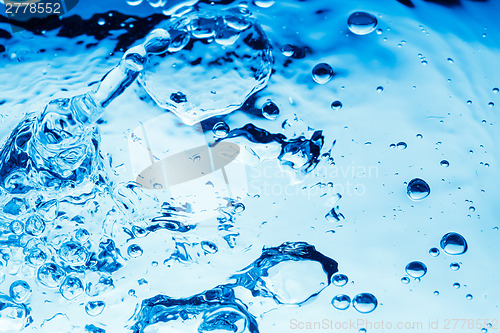 Image of Background of blue water drops 