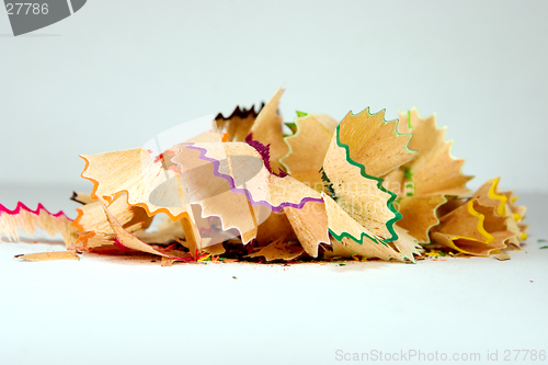 Image of colorful shavings