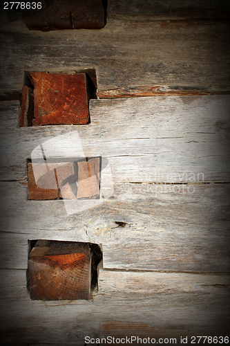 Image of old traditional wooden beams blend