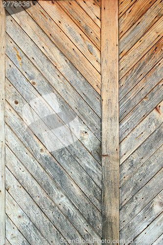 Image of small planks mounted on wall