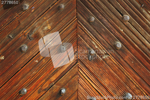 Image of interesting pattern on wood door