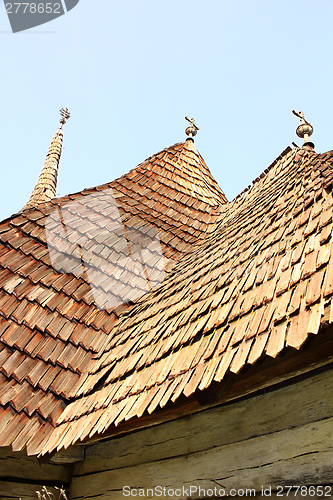 Image of view of traditional church roof