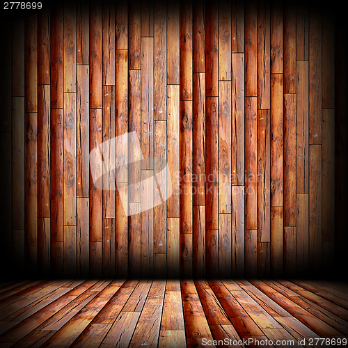 Image of brown boards on wall and floor