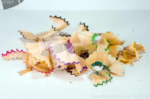 Image of colorful shavings