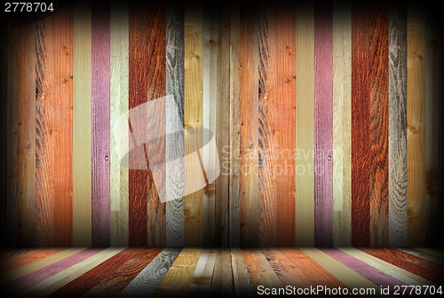 Image of colorful wooden interior room backdrop