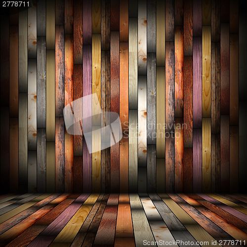 Image of interior abstract planks backdrop