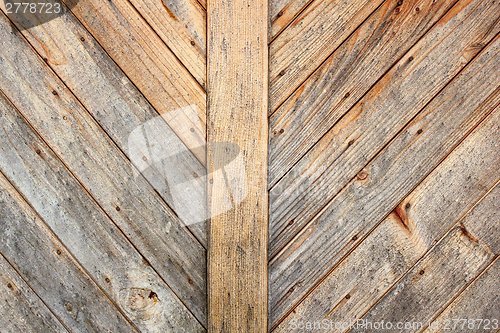 Image of detail on panel made door