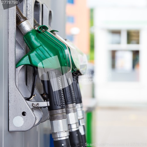 Image of Fuel pump in a gas station.