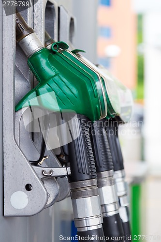 Image of Fuel pump in a gas station.