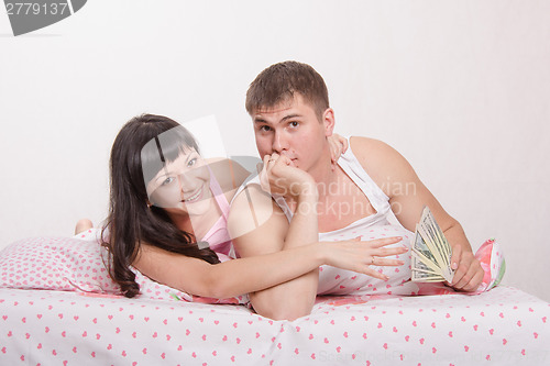 Image of wife did not deserve money according to her husband