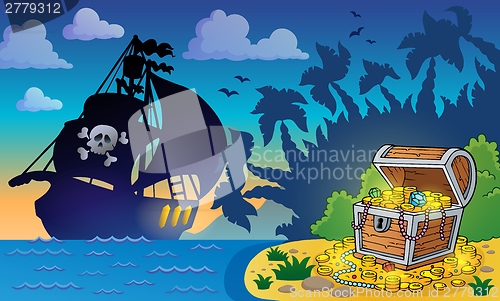 Image of Pirate theme with treasure chest 6