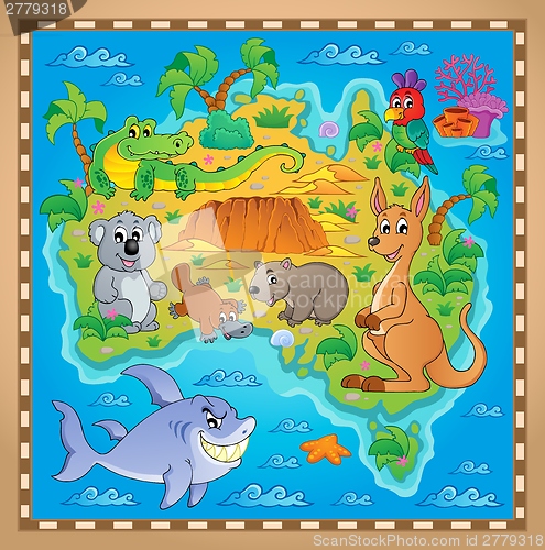 Image of Australian map theme image 2