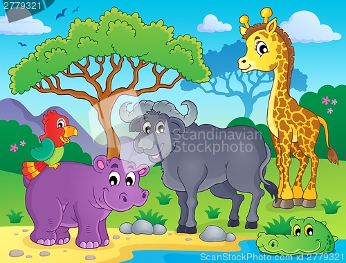 Image of African fauna theme image 1