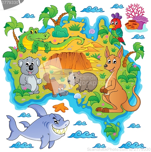 Image of Australian map theme image 3