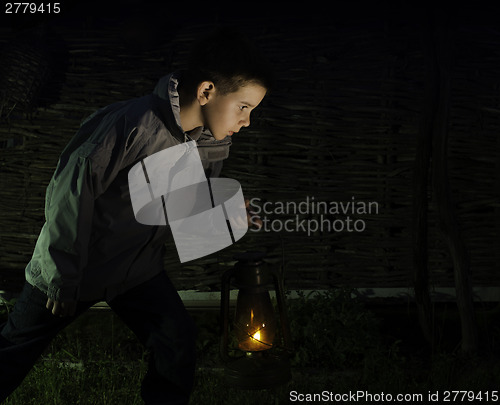 Image of Child walk in the darkness