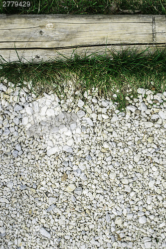 Image of Green grass and stones