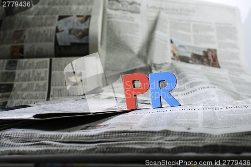 Image of Word PR on newspaper