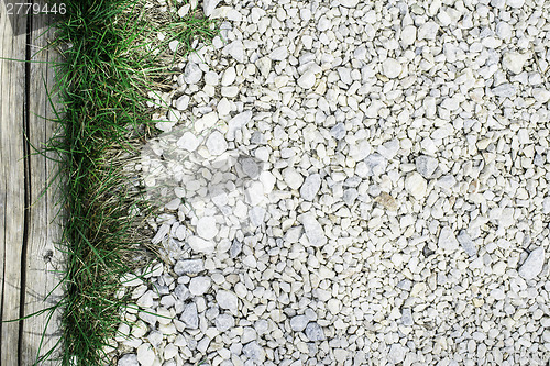 Image of Green grass and stones