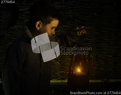 Image of Child walk in the darkness