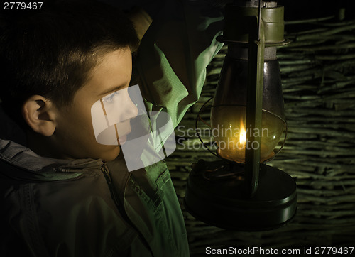 Image of Child walk in the darkness