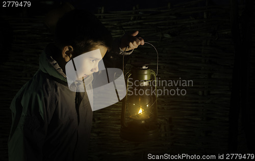 Image of Child walk in the darkness