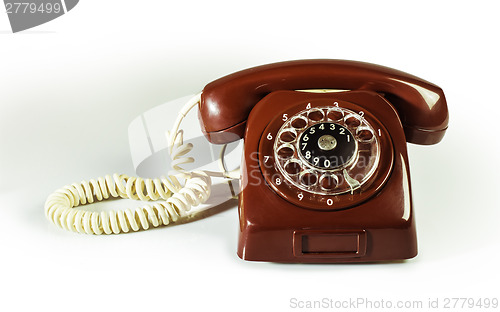 Image of Vintage red phone