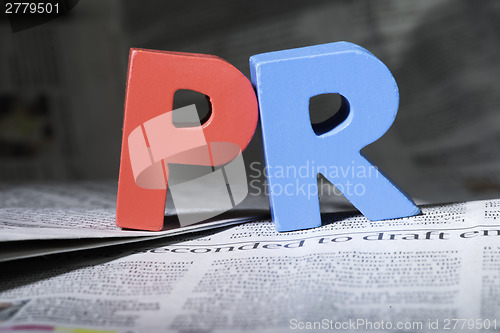 Image of Word PR on newspaper