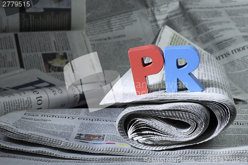 Image of Word PR on newspaper