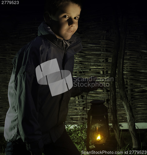 Image of Child walk in the darkness
