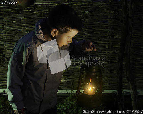 Image of Child walk in the darkness